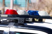 Police vehicle lights. (Las Vegas Review-Journal)