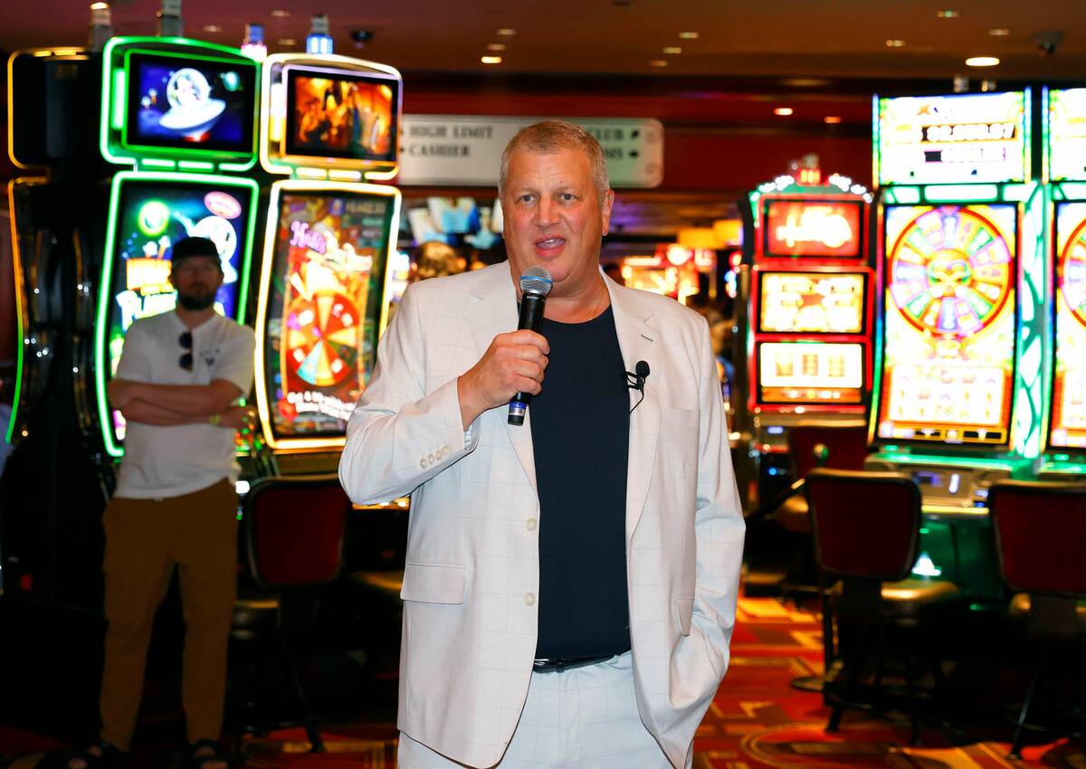Derek Stevens, co-owner and CEO of Circa, Golden Gate and The D casinos, joined several other L ...