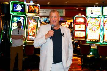 Derek Stevens, co-owner and CEO of Circa, Golden Gate and The D casinos, joined several other L ...