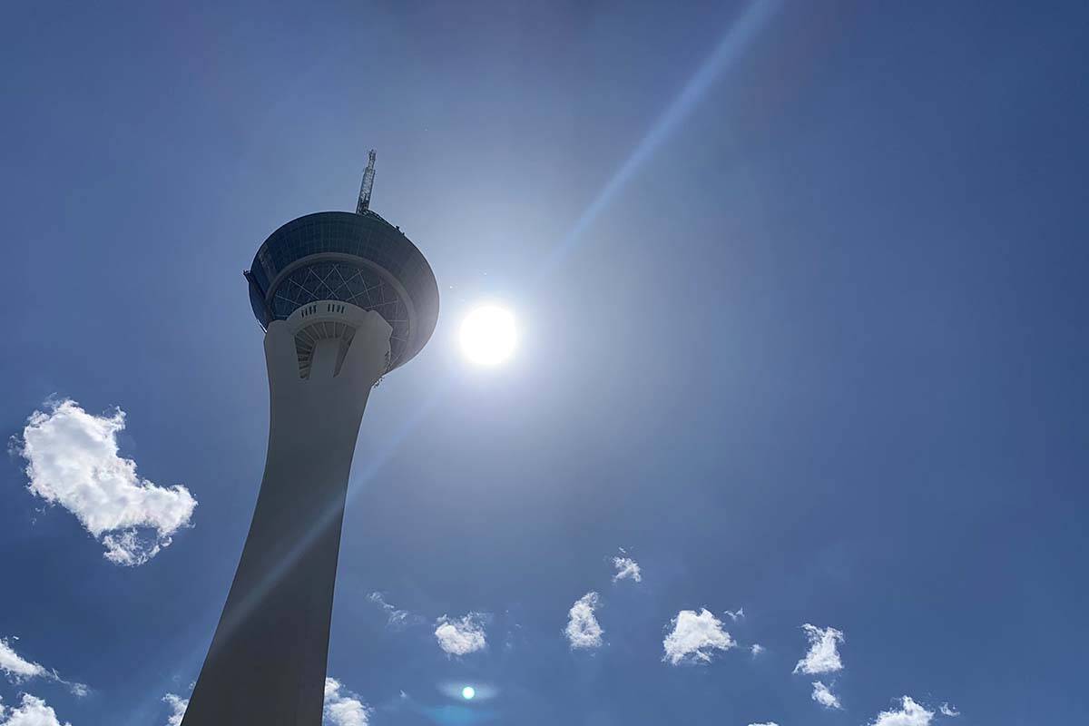 Las Vegas officially hit 74 degrees Thursday, breaking the daily record, according to the Natio ...