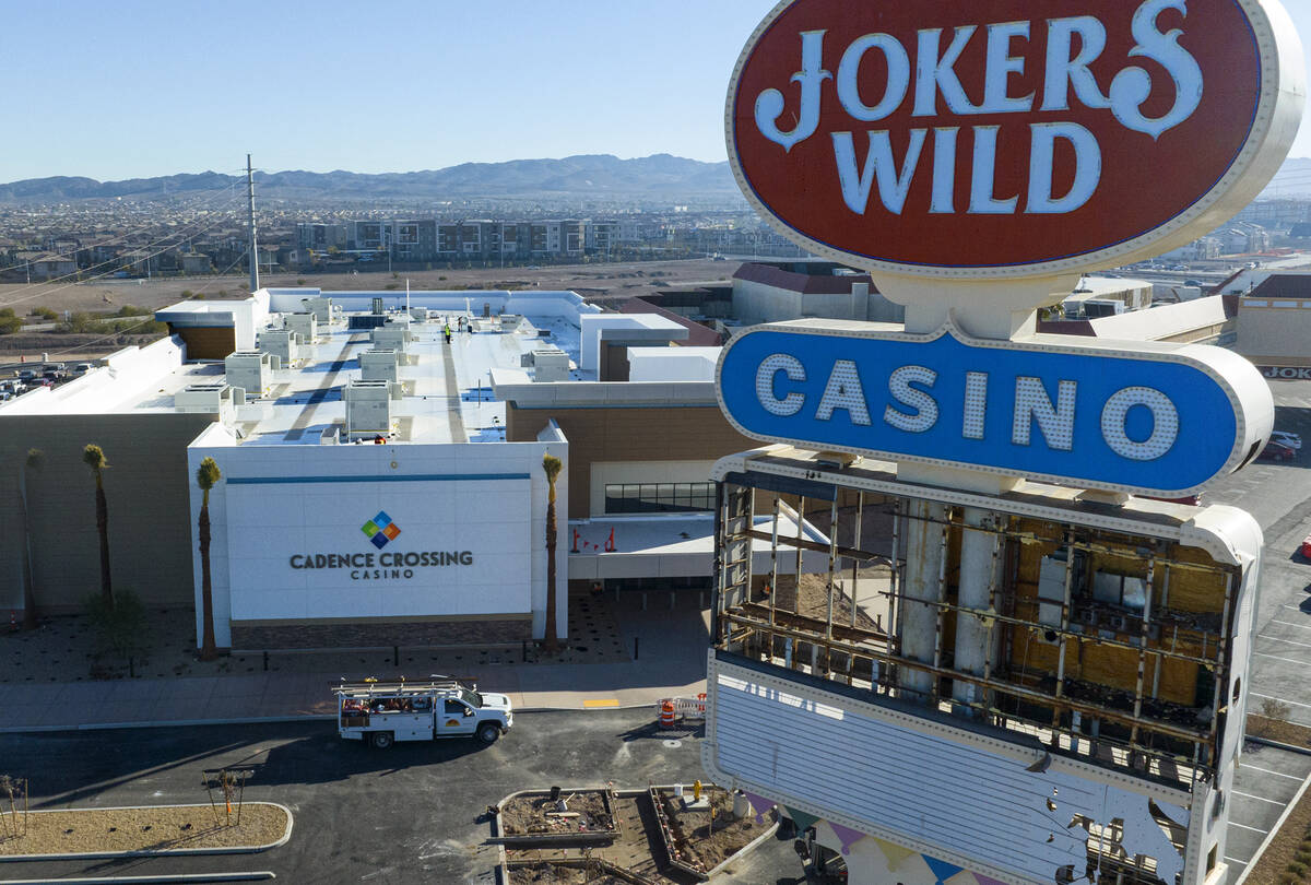 Construction is underway at Cadence Crossing casino, currently occupied by Jokers Wild, on Frid ...