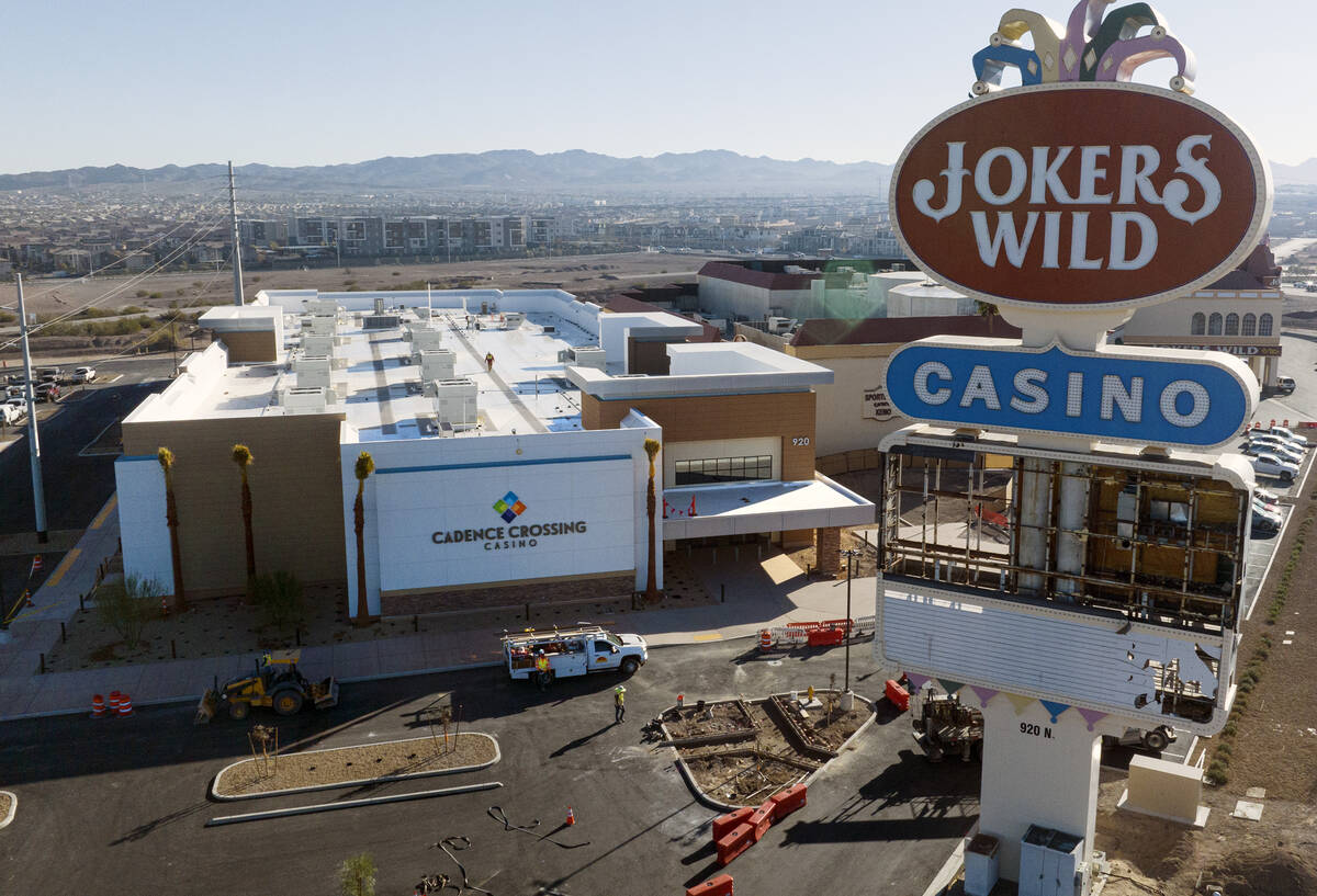 Construction is underway at Cadence Crossing casino, currently occupied by Jokers Wild, on Frid ...