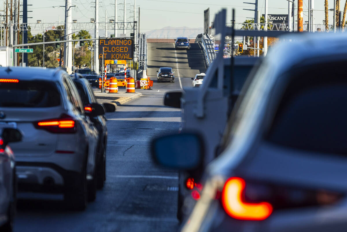Removal will be starting soon for the temporary Flamingo Bridge erected over South Koval Lane f ...