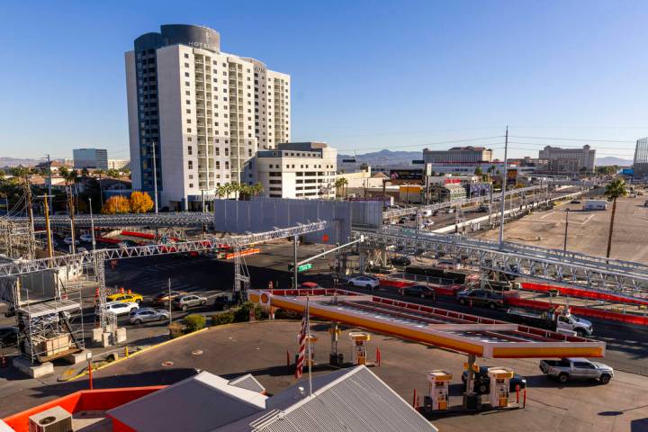 Removal will be starting soon for the temporary Flamingo Bridge erected over South Koval Lane f ...