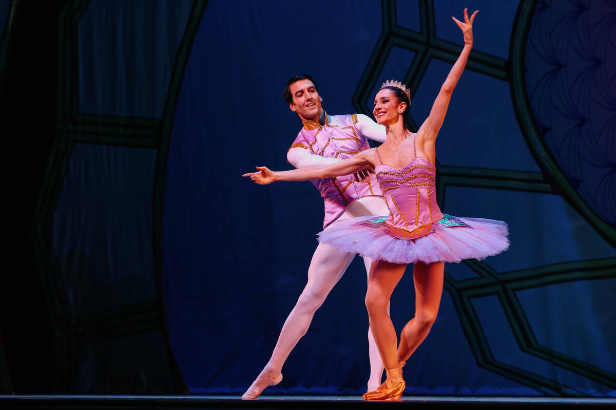Mirella Costa Neto and Sergio Alvarez dance as the Sugar Plum Fairy and Her Cavalier during the ...