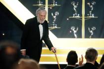 FILE - Dick Van Dyke accepts the award for outstanding guest performance in a daytime drama ser ...