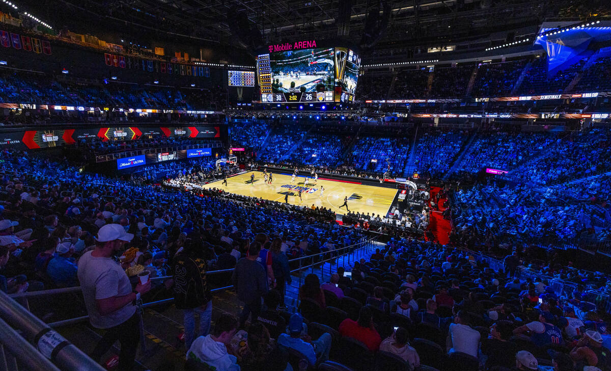 The New York Knicks battle against the Orlando Magic during the second half of their NBA Cup se ...