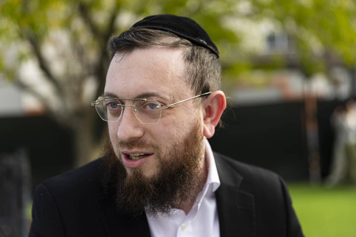 Rabbi Moshe Orlowek of Zucker Jewish Academy talks about the shooting in Australia during a pre ...
