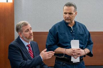 Ronald Mortensen is advised by his attorney, David Westbrook, as he pleads guilty to second-deg ...