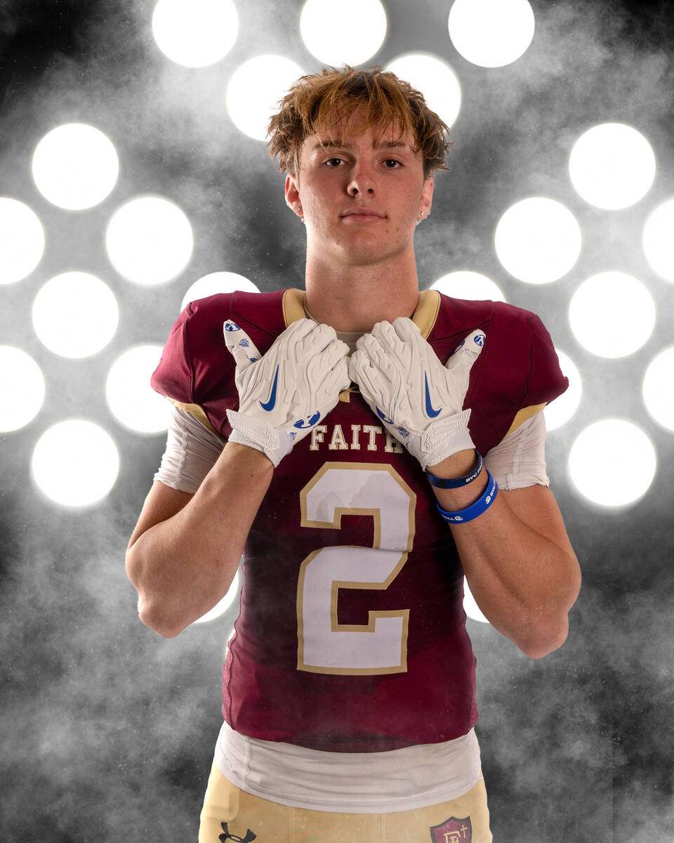 Faith Lutheran's Matthew Mason is a member of the Nevada Preps All-Southern Nevada football tea ...