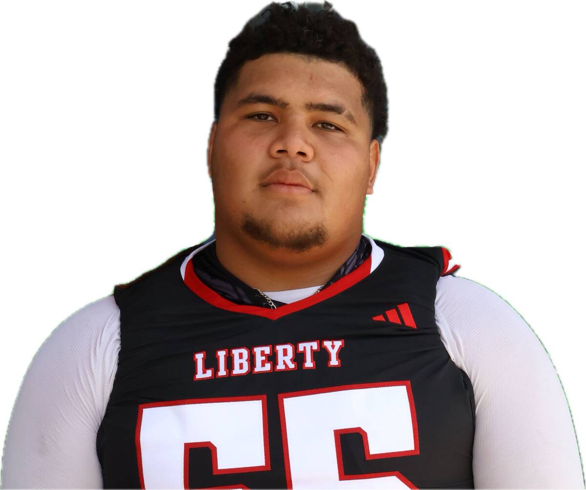 Liberty's Tevita Tausinga is a member of the Nevada Preps All-Southern Nevada football team. (L ...