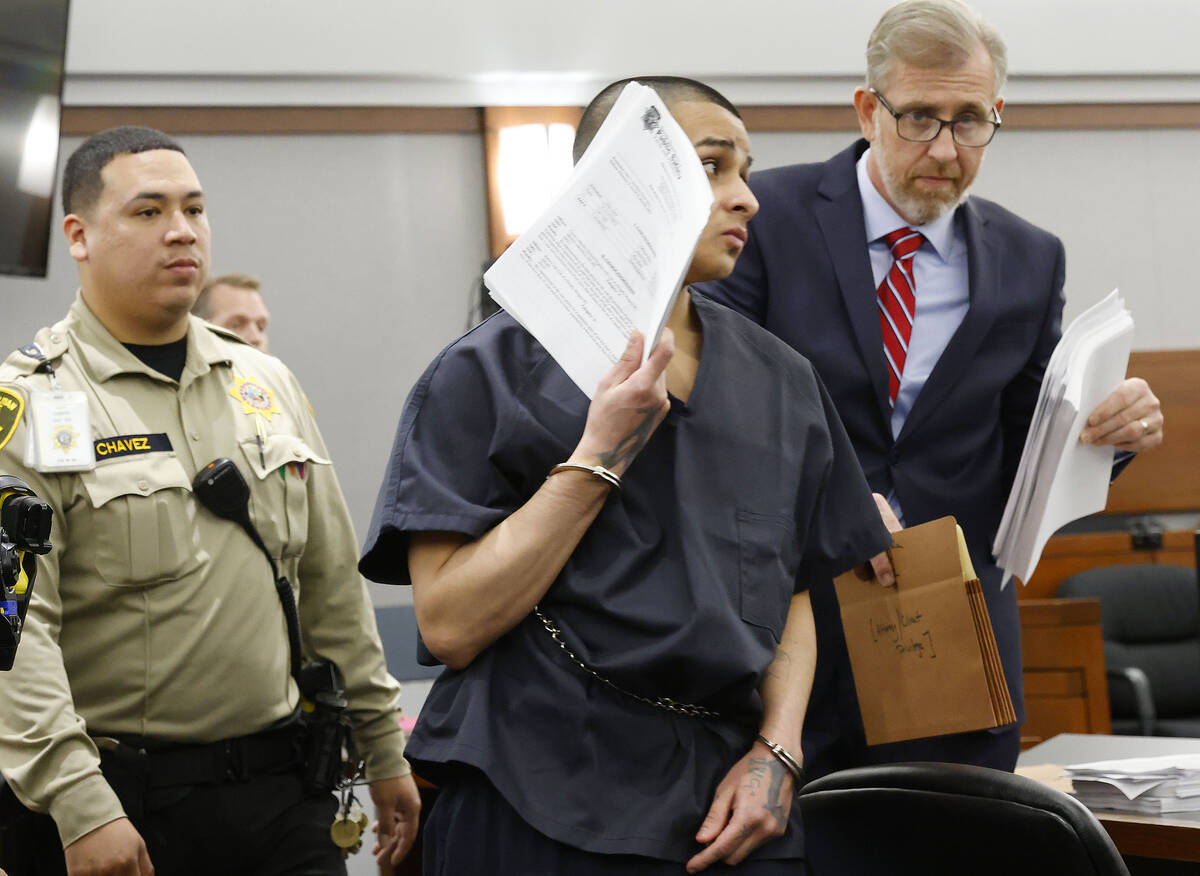 Jesus Ayala, who pleaded guilty to hitting and killing Probst is escorted out of a courtroom af ...