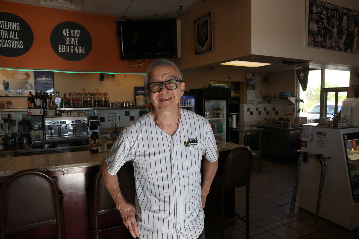 Owner Norman Chan poses at NORMan’s Diner on South Durango Drive in Las Vegas Friday, Ma ...