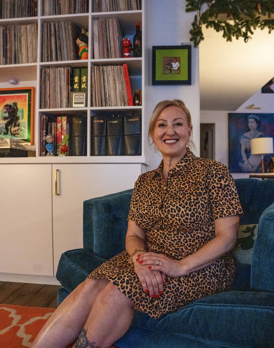 Natasha Pace, owner of Silver Lining Estate Services, sits for a portrait near her familyȁ ...