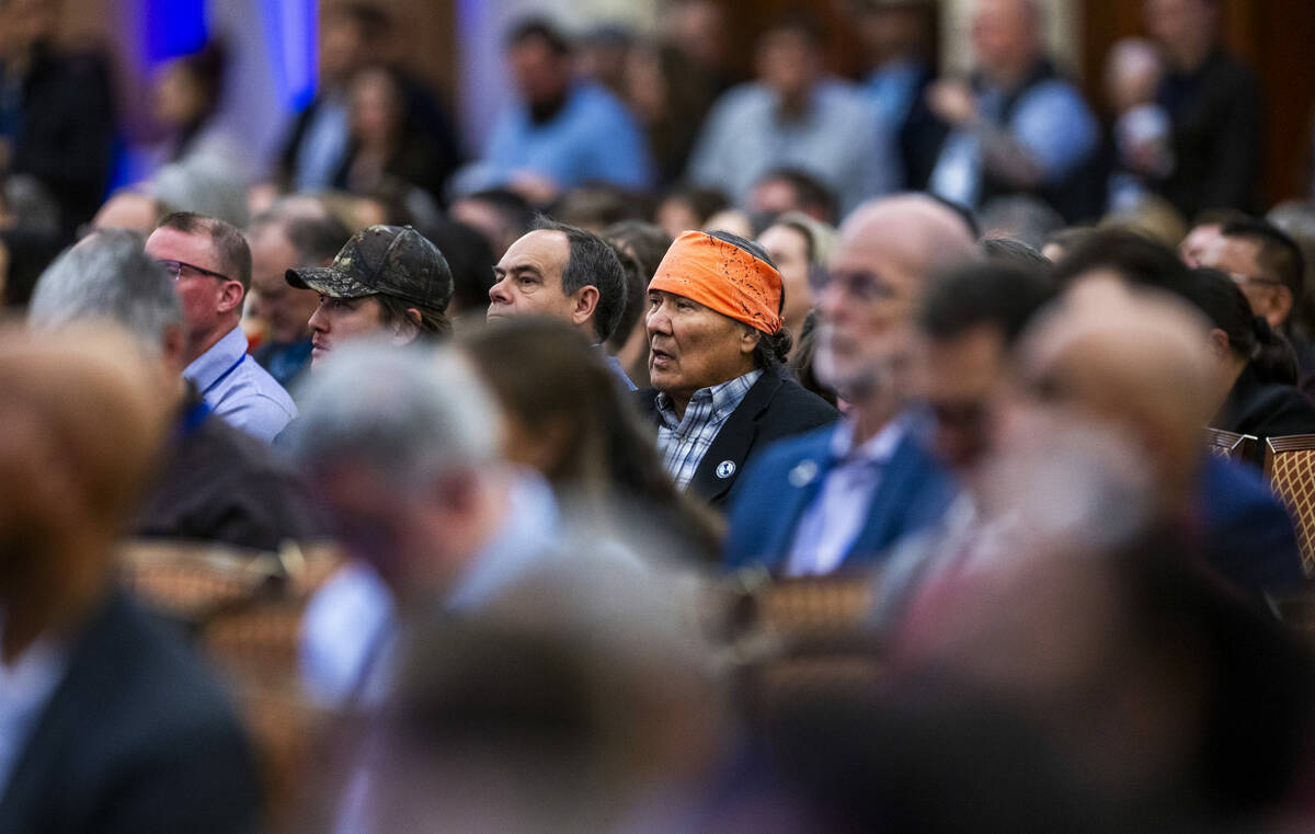 Attendees listen to a talk about post-2026 perspectives during the second day of the Colorado R ...