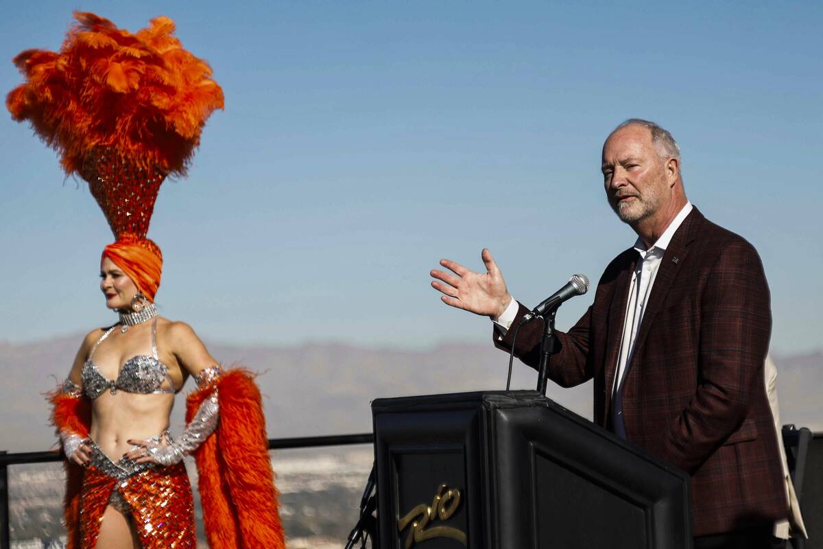 Steve Hill, CEO and President of the Las Vegas Convention and Visitors Authority, provides deta ...