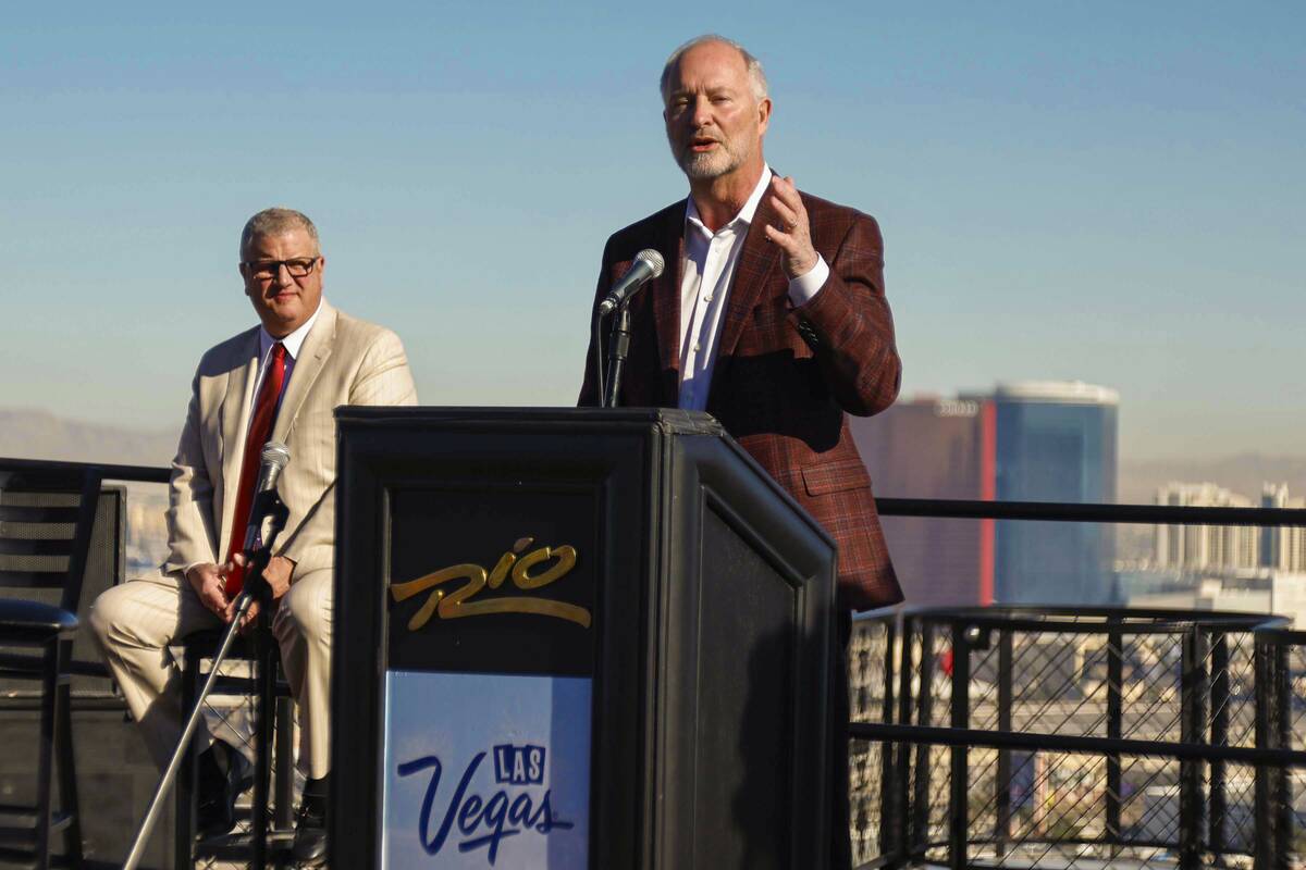 Steve Hill, CEO and President of the Las Vegas Convention and Visitors Authority, provides deta ...