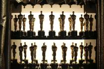 FILE - Oscar statuettes appear backstage at the Oscars at the Dolby Theatre in Los Angeles on F ...