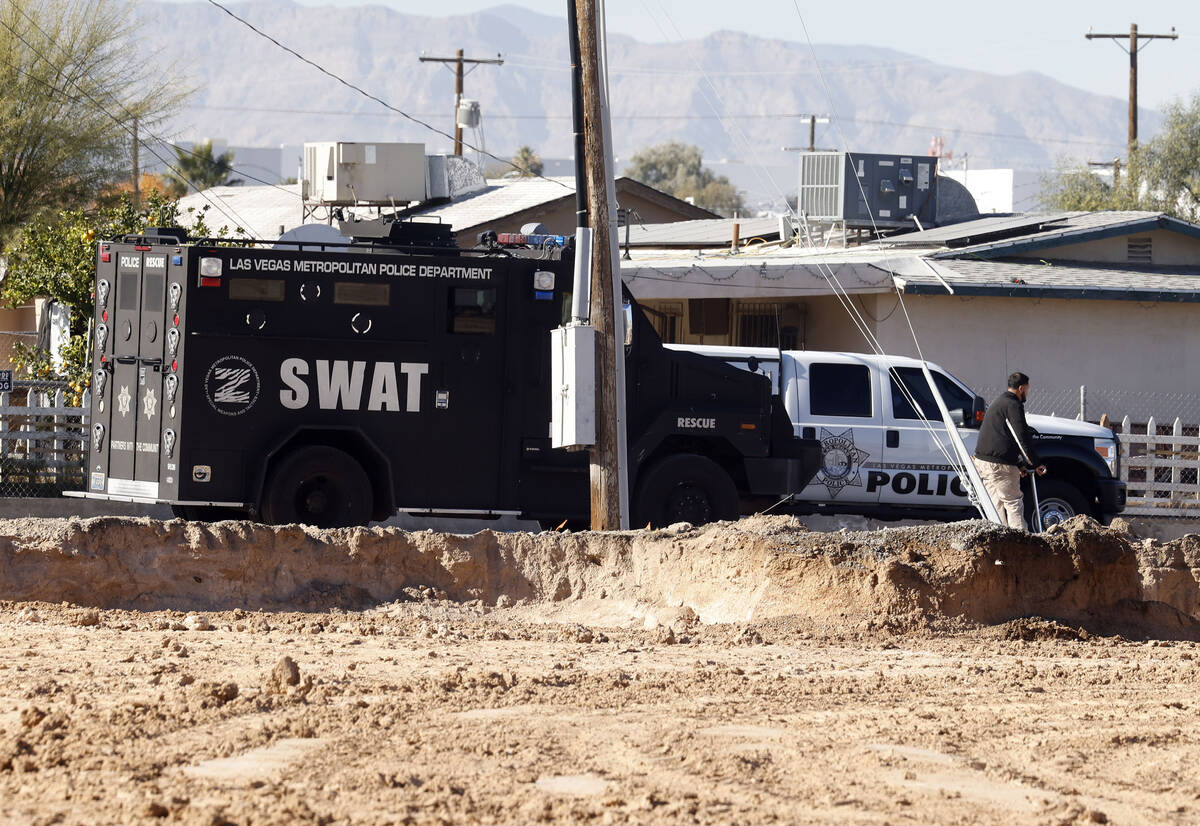 North Las Vegas police is investigating an officer involved shooting near Carey Avenue and Clay ...