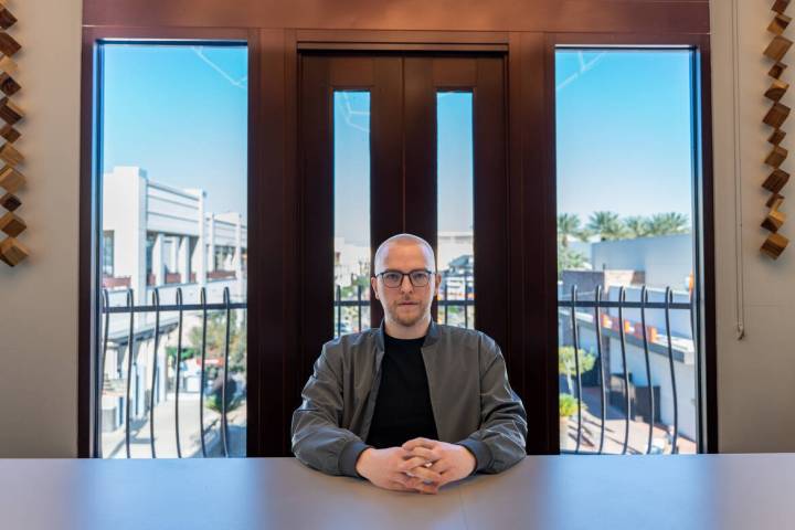 Darrick Horton, CEO of Tensorwave, sits for a portrait at the company’s office in Las Ve ...