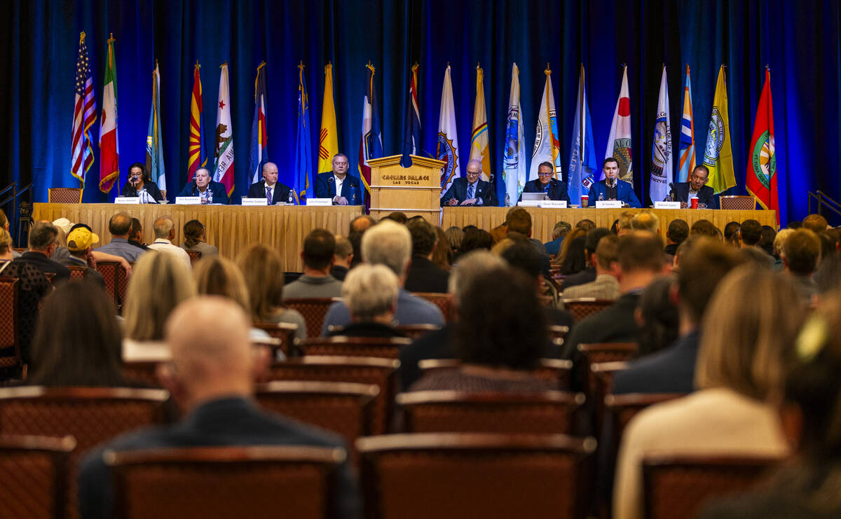 Basin state commissioners offer their perspectives during the Colorado River Water Users Associ ...