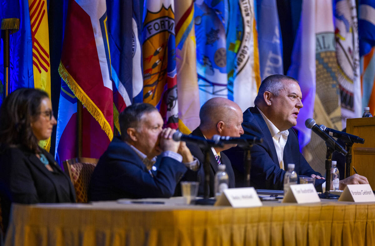 John Entsminger, a basin state commissioner for Nevada, gives his perspectives during the Color ...