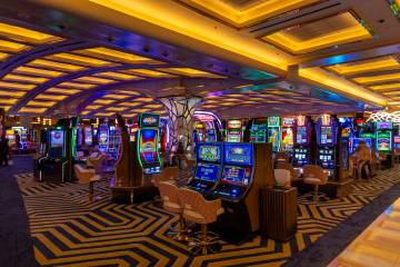 Slot machines at Resorts World are seen Wednesday, Jan. 29, 2025, in Las Vegas. (L.E. Baskow/La ...