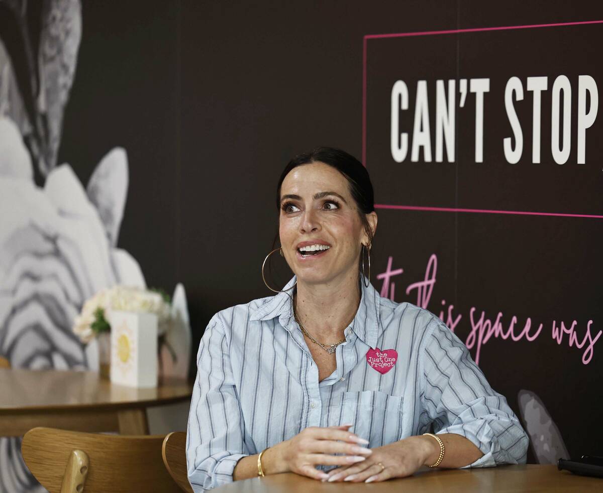 Founder and CEO Brooke Neubauer is photographed at The Just One Project food dispensary Thursda ...