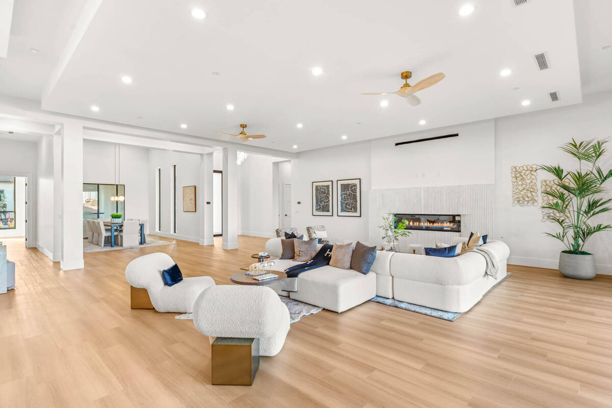 Located at 5855 Saint Ebbes Court, this is the first of eight homes located in the “ultra-pri ...