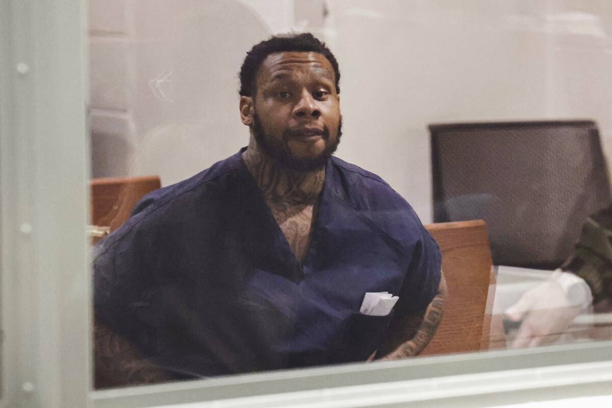 Jarvis Williams makes his initial appearance at the Regional Justice Center Thursday, Dec. 18, ...