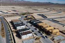Homes under construction in The Villages at Tule Springs master-planned community in North Las ...
