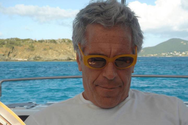 This undated photo released by the U.S. Department of Justice shows Jeffrey Epstein. (U.S. Depa ...