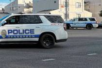 Henderson Police vehicles. (Las Vegas Review-Journal, File)