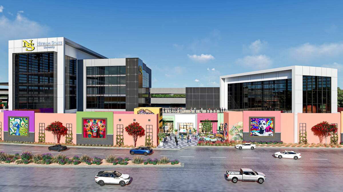 An artist's rendering of the planned Nevada State University satellite campus in North Las Vega ...