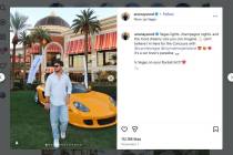 A screen grab of a Nov. 1, 2025, Instagram post from travel influencer Anunay Sood shows him in ...