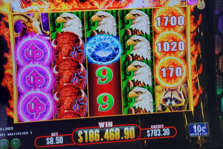 A visistor from Louisiana turned an $8.50 bet into a $186,468 payday on Double Firestorm Bison ...