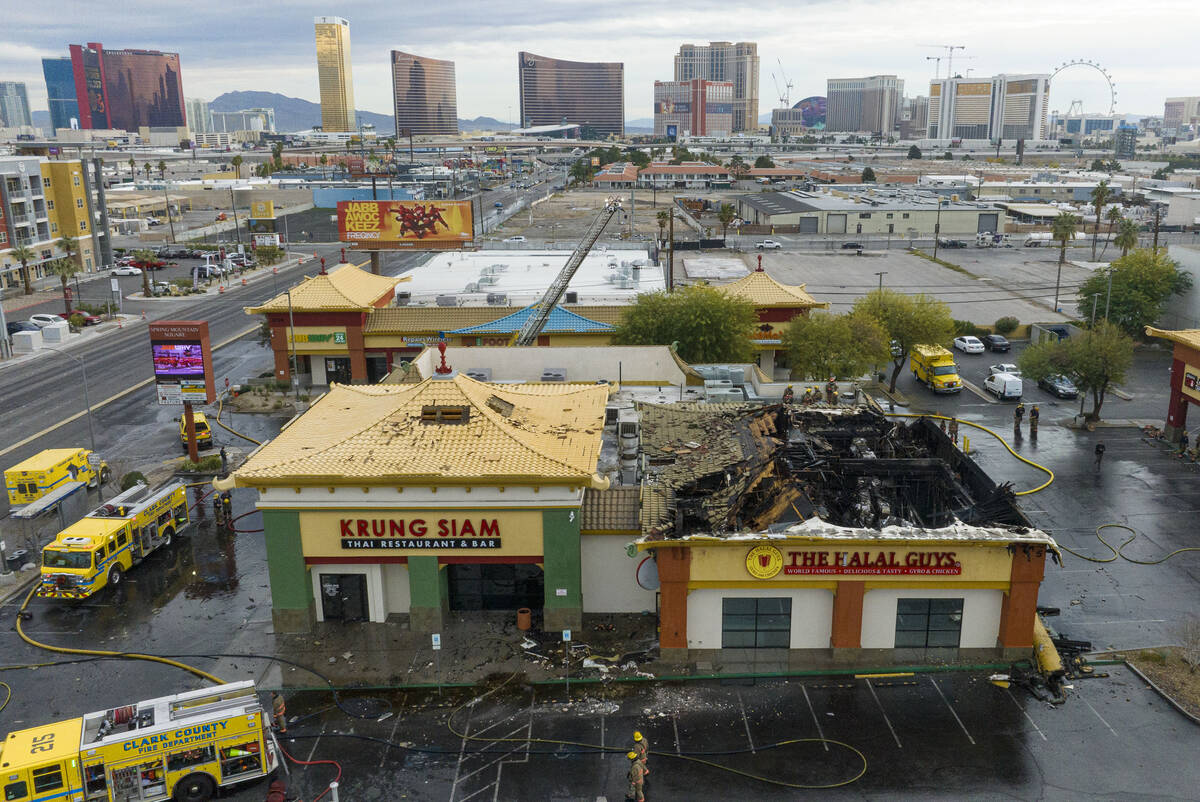 Crews respond to structure fire in Las Vegas’ Chinatown area