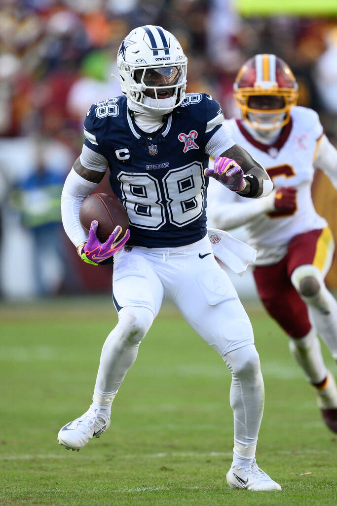 Dallas Cowboys wide receiver Ceedee Lamb (88) in action during the second half of an NFL footba ...