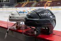 The Knights will wear Credit One Bank helmet decals on their helmets during home games this sea ...