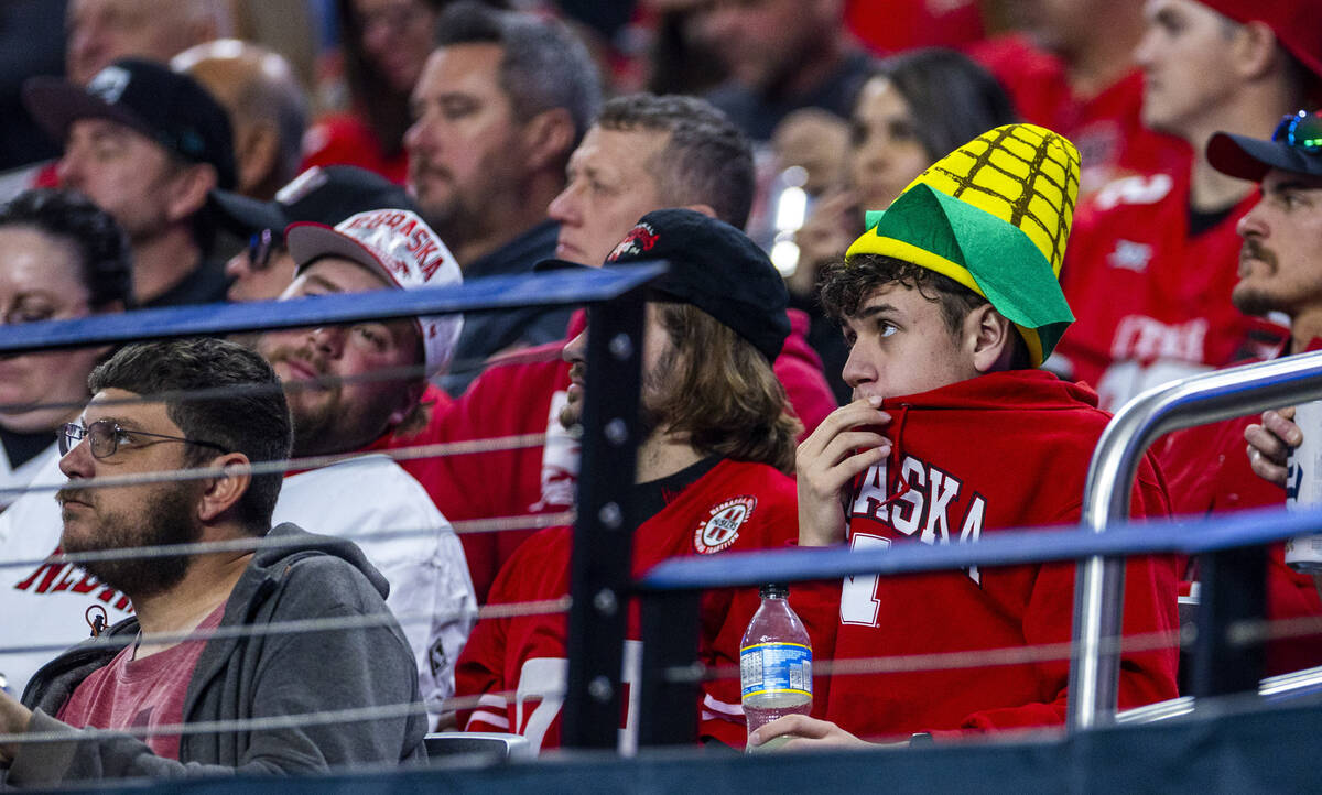 Nebraska Cornhuskers fans are dismayed as the Utah Utes pull away even more during the second ...