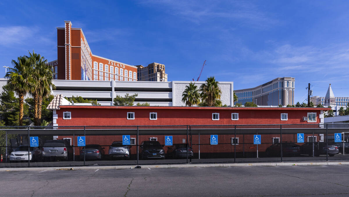 The Villa De Flores apartment complex at 3601 Vegas Plaza Drive is an older or overlooked prope ...