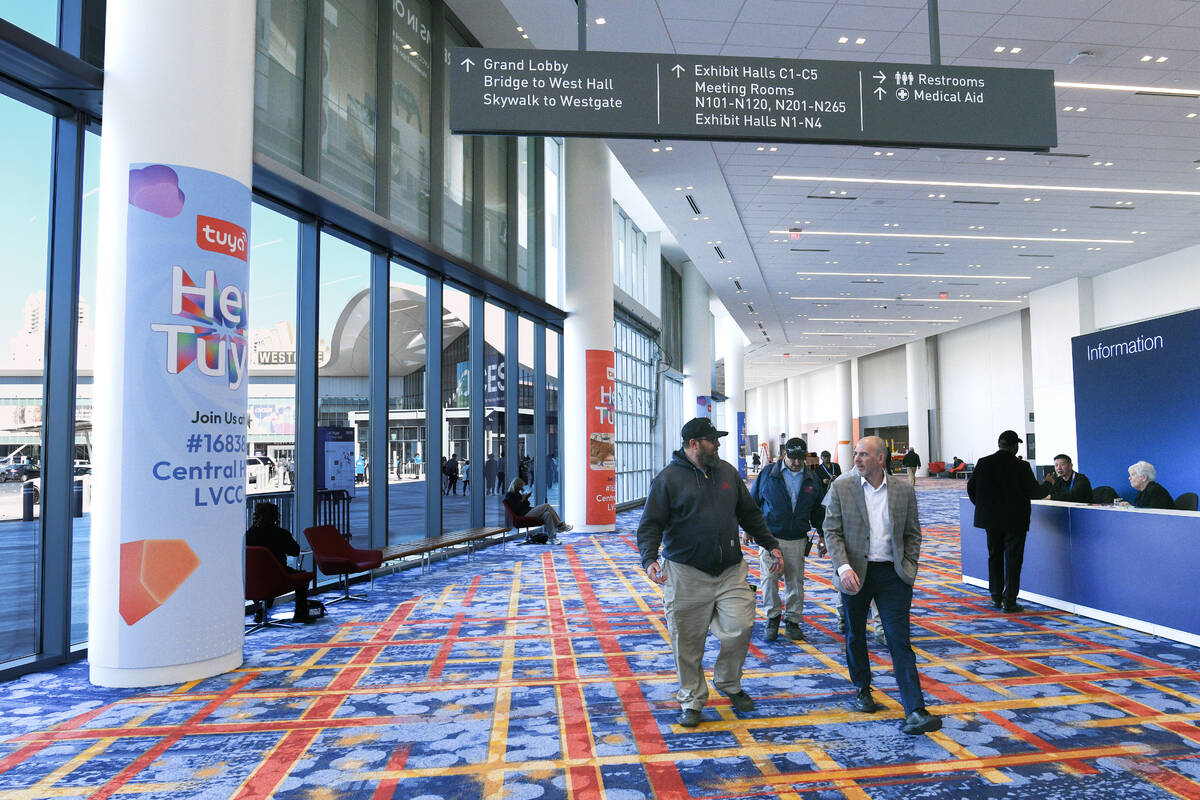 As part of the renovated Las Vegas Convention Center, a new hallway between the central and sou ...