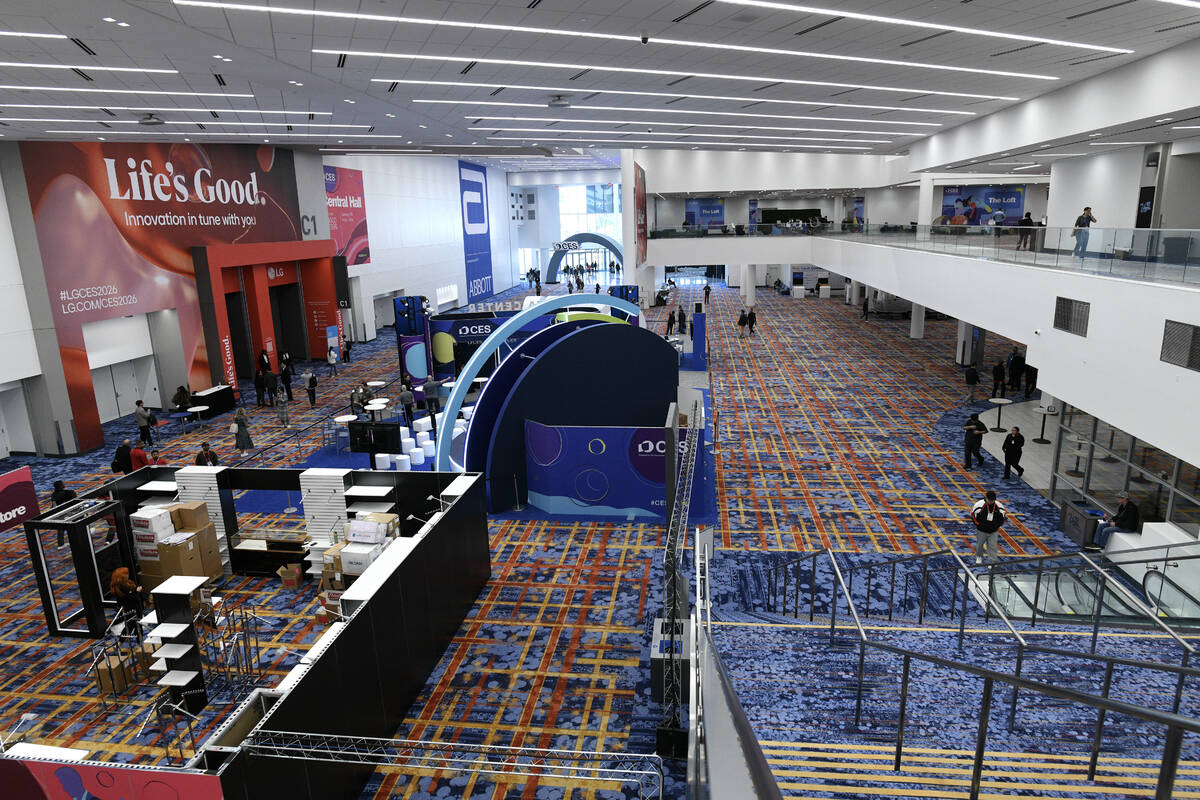 The Grand Lobby is seen during the official opening of the renovated Las Vegas Convention Cente ...