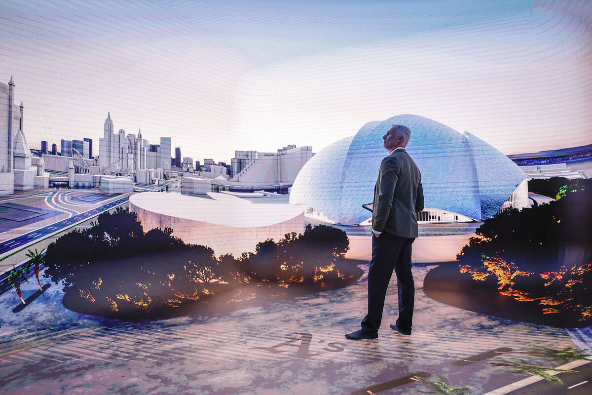 John Downie, Senior Vice President of Digital Experience with Advent, illustrates different van ...