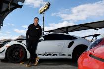 Romain Thievin, CEO of SpeedVegas, poses at his attraction near near Sloan Road off Interstate ...