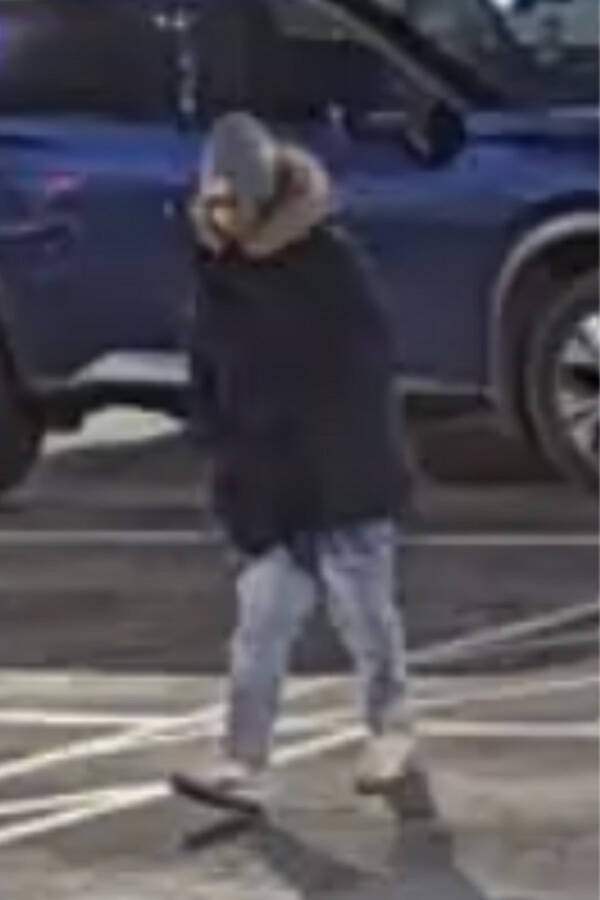 This is a suspect that police say was involved in a bank robbery Thursday, Jan. 8, 2026, in Nor ...