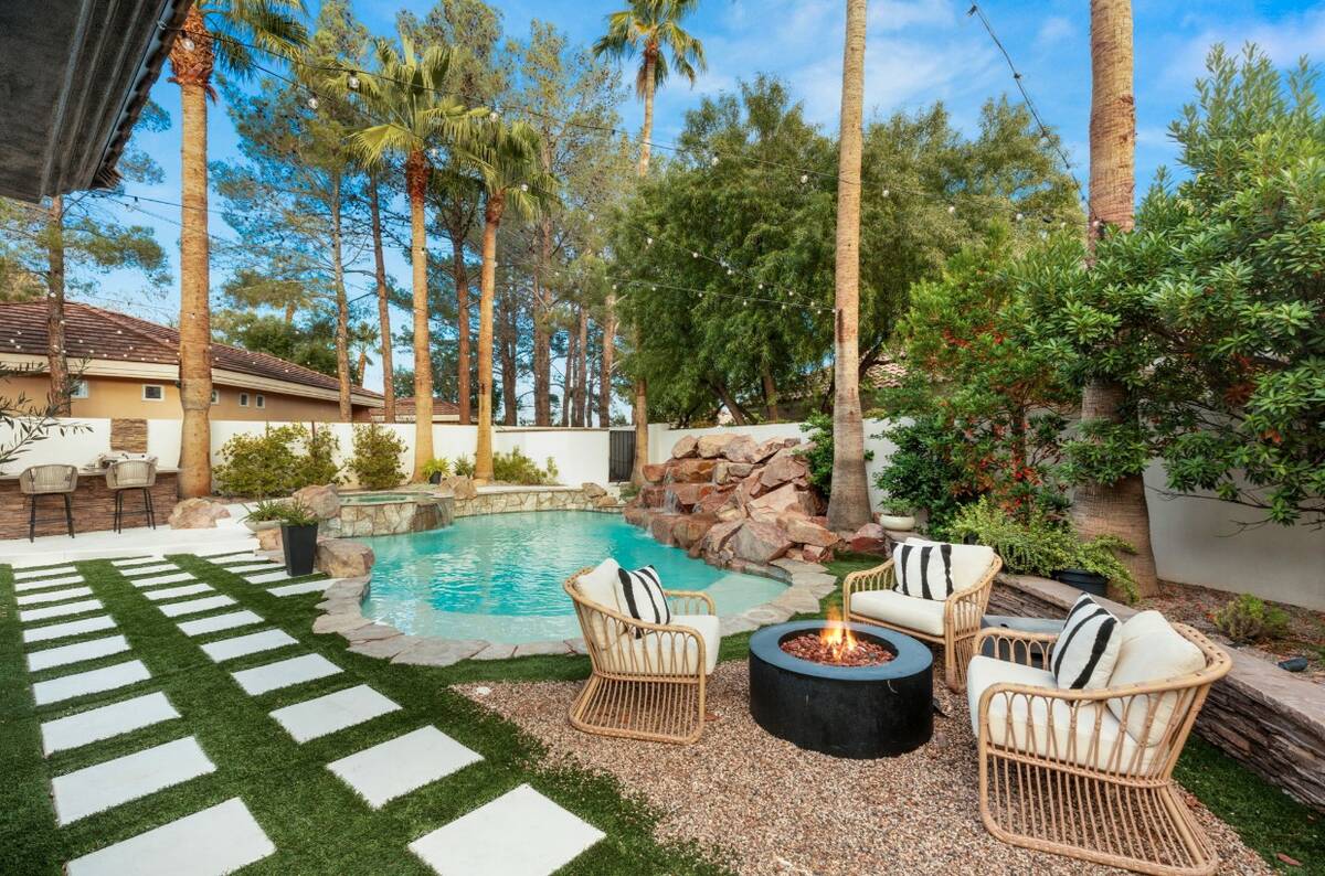 Located at 9013 Night Owl Ct., this Eagle Hills home is listed for $3.75 million. With two bedr ...