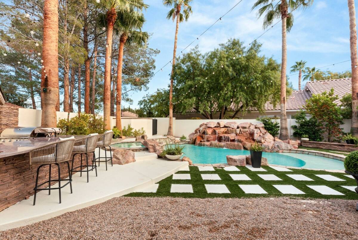 Located at 9013 Night Owl Ct., this Eagle Hills home is listed for $3.75 million. With two bedr ...