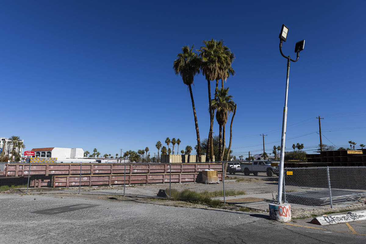 A vacant lot owned by the City of Las Vegas is seen at 1431 Las Vegas Blvd. South on Thursday, ...