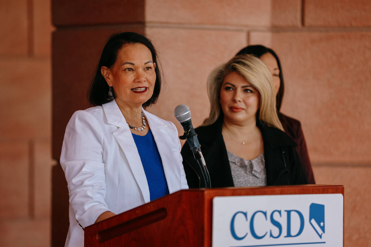 Clark County School District Superintendent Jhone Ebert announces changes to school start times ...